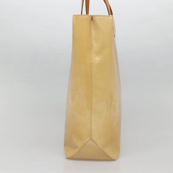 LOUIS VUITTON Monogram Vernis Reade MM Hand Bag Beige M91141 - Picture 5 of 12